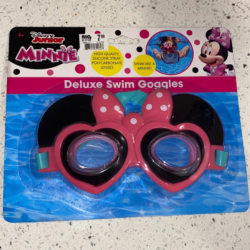 Disney Junior Minnie Mouse delux swim goggles for ages 3+
